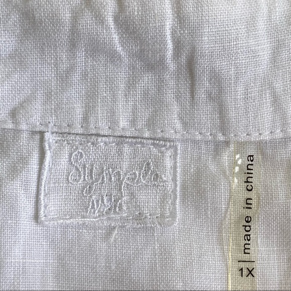 ❤️HP❤️ Simply NYC Linen Embroidered Soutache BoHo Tunic Top - Picture 8 of 15